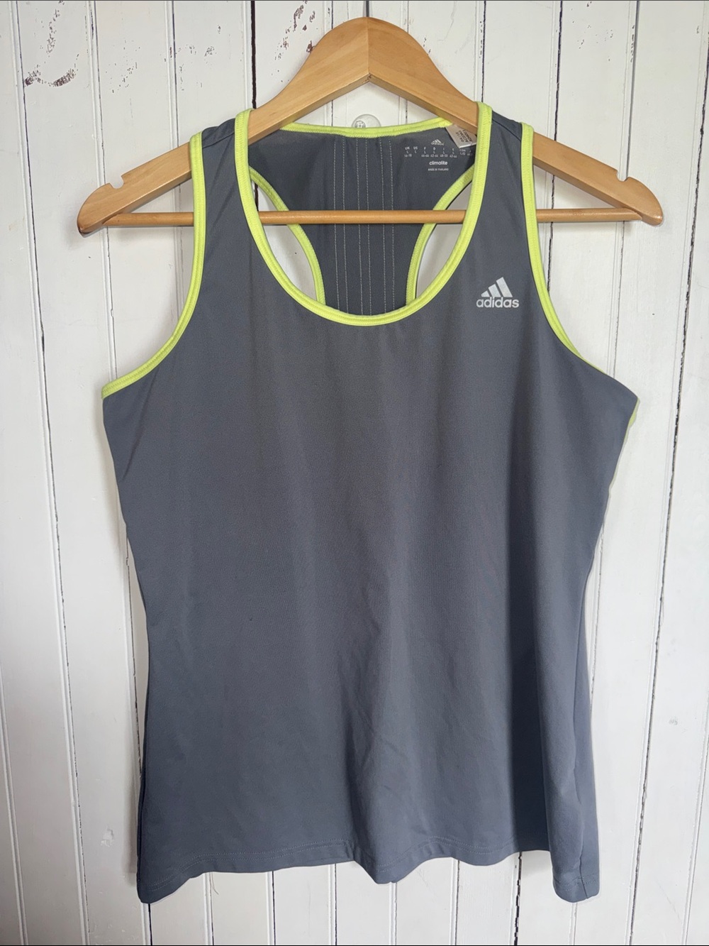 Adidas Racerback Tank Top Grey Size L